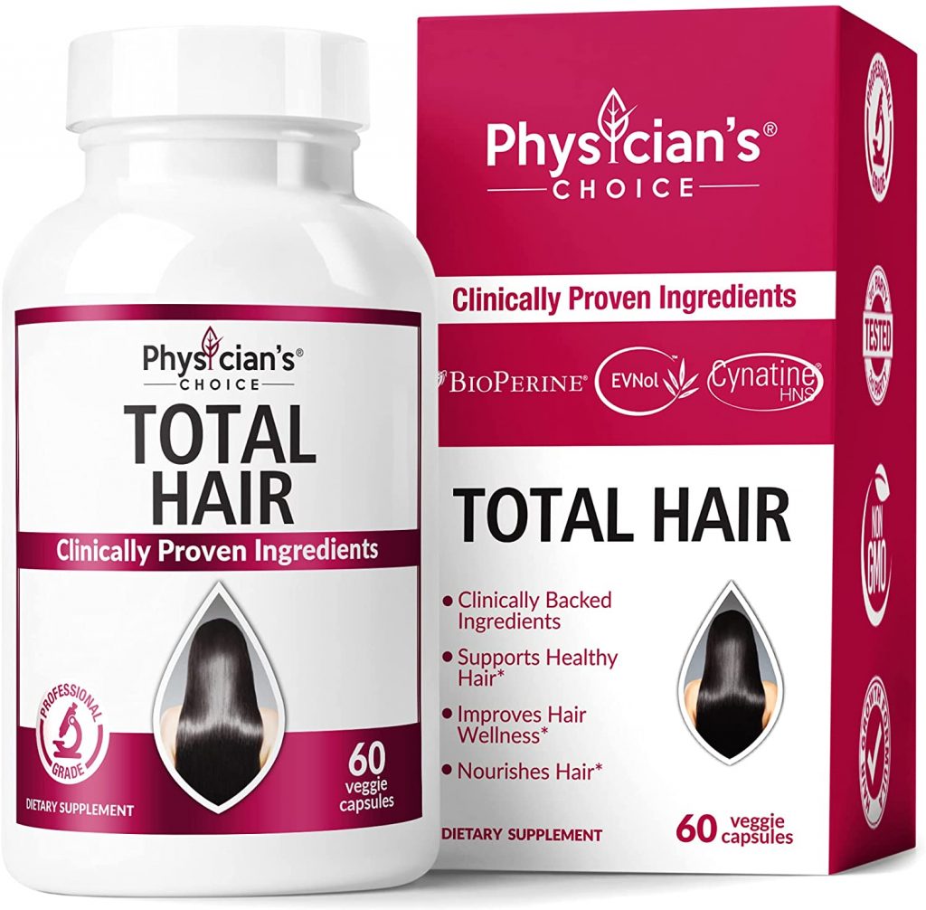 Hair Growth Vitamins (Clinically Proven Ingredients) Award Winning Keratin, Biotin and More, Proven Hair Vitamins for Faster Healthier Hair Growth - Hair