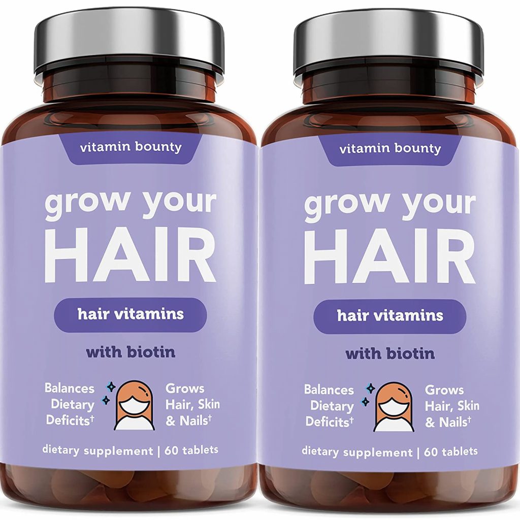 Grow Your Hair Natural Hair Growth Supplement, DHT Blocker, Vitamins For Hair Regrowth, High Potency For Thicker Fuller Hair & Reverse Thinning