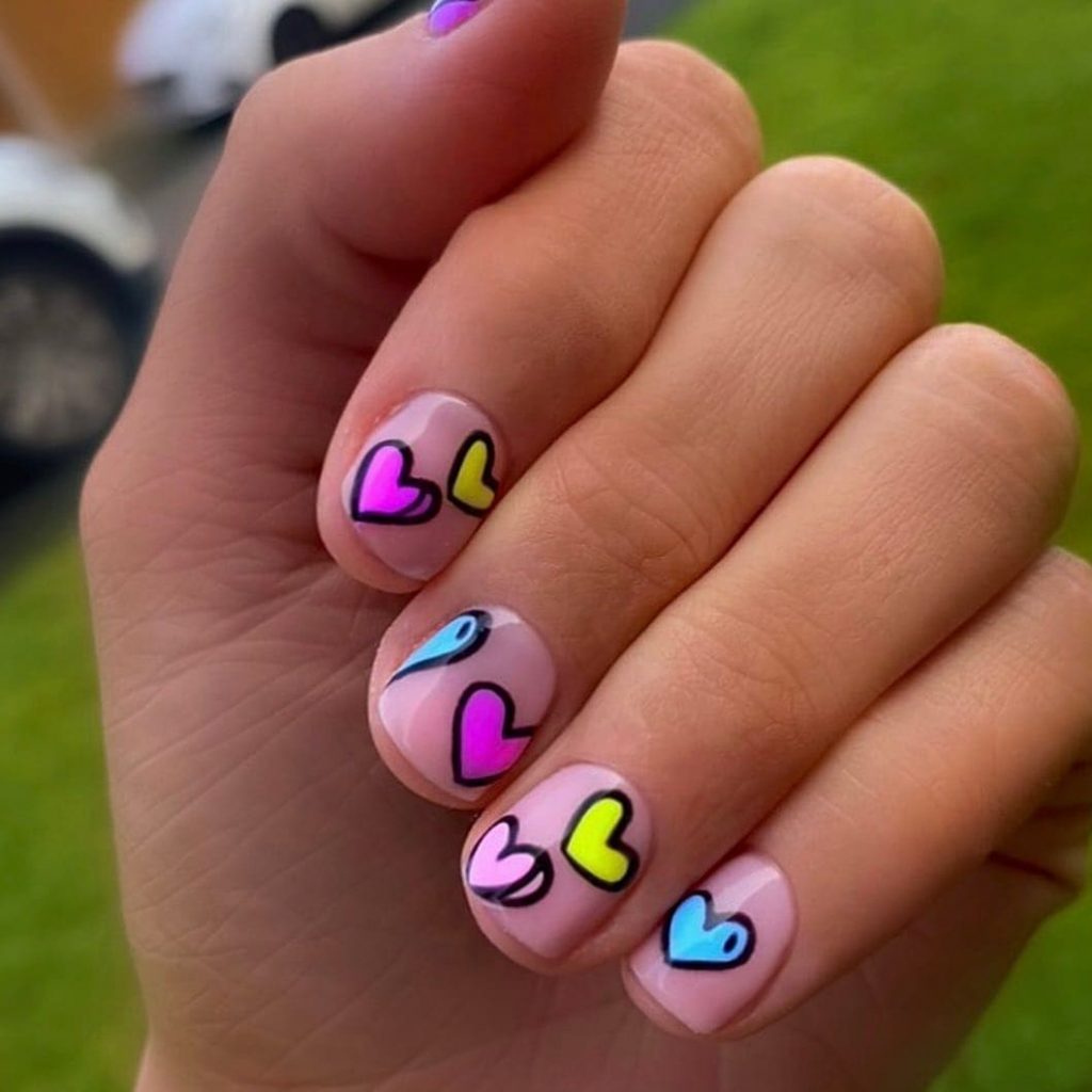  Even with simple heart nail designs, you may get creative and unique.