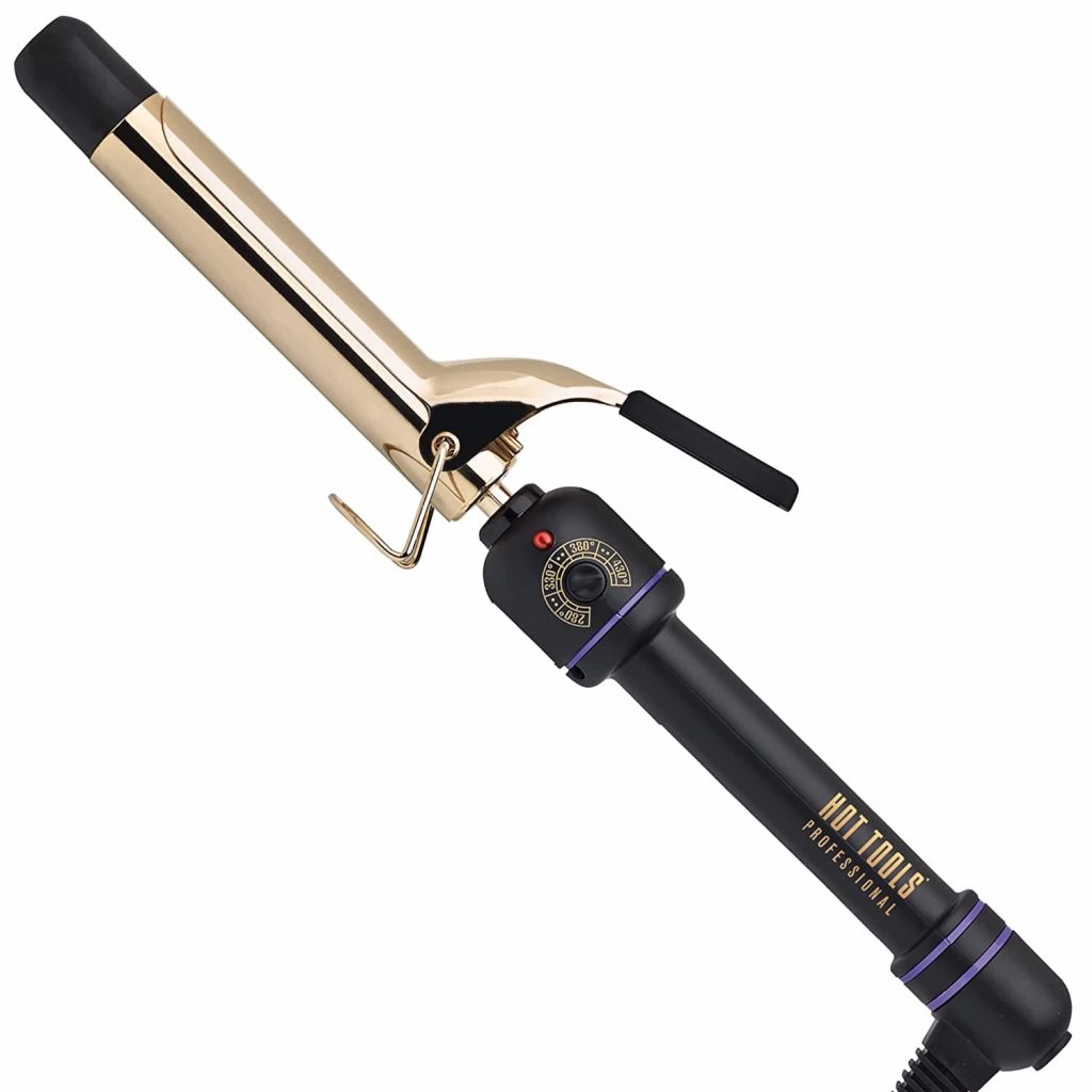 HOT TOOLS Professional 24K Gold Curling Iron/Wand, 1 inch
