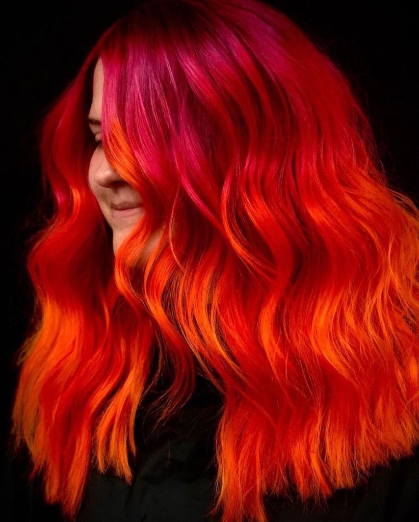 Bricky Red sunset Hair