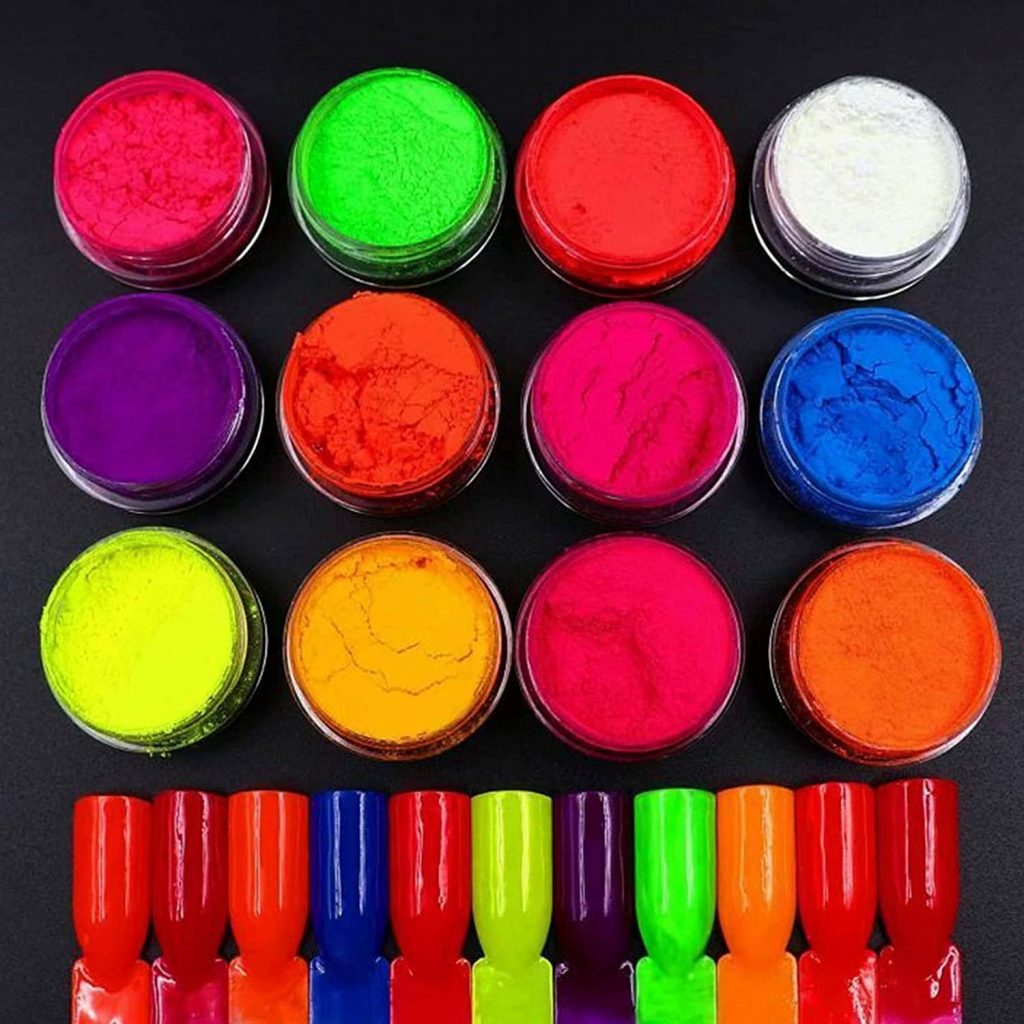 12 Colors Neon Pigment Eyeshadow Powder