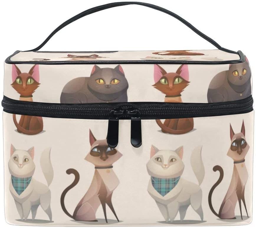Travel Makeup Bags Four Cartoon Cat Cosmetic Bags Organizer