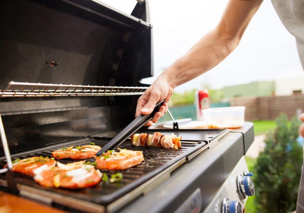 guy grilling 