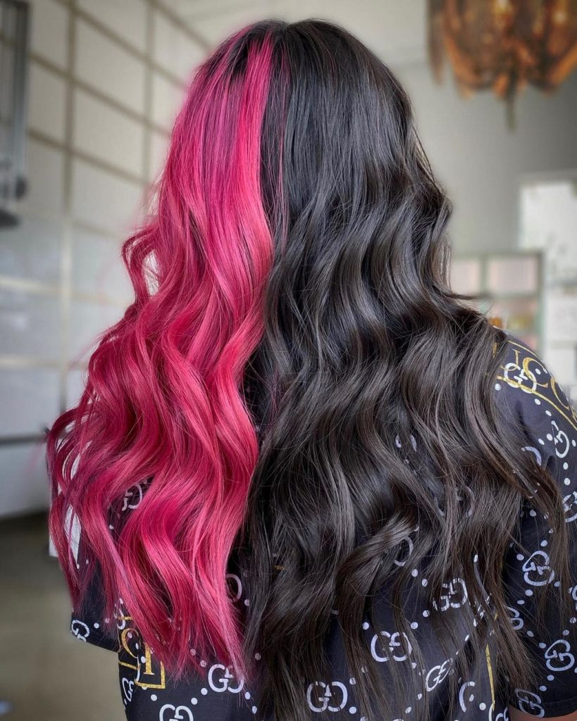 Stylish pink/black design