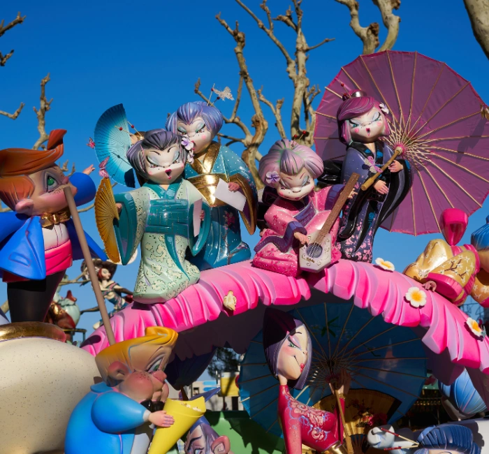 Las Fallas Fest Figures in Spain