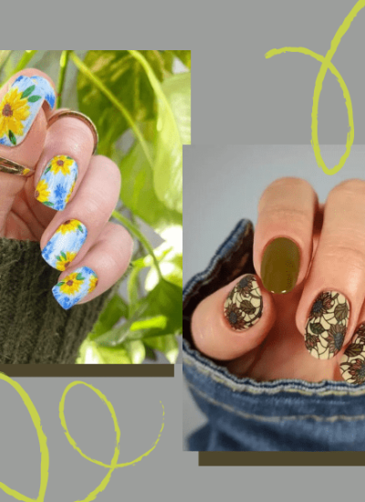 Summer Sunflower Nails